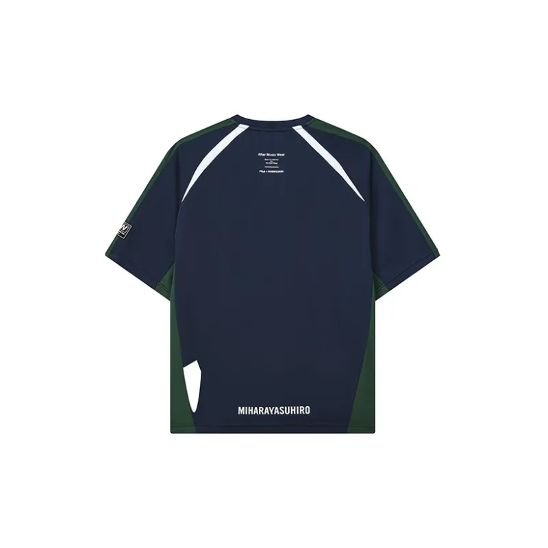 FILA MIHARA YASUHIRO Collaboration Collection T Shirt Men's Dark Azure Blue-1