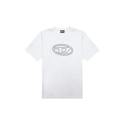 DIESEL OVAL-D Series T-Shirts Men White