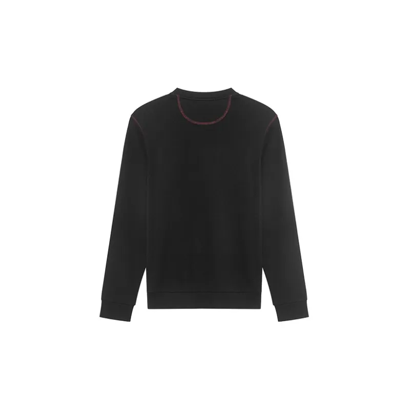 DAVID NAMAN Straight Long Sleeved T Shirt Men's Black-1