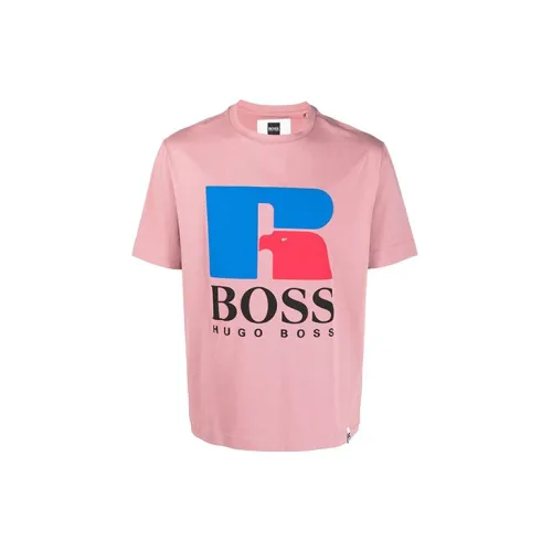 HUGO BOSS T-Shirts Unisex Pink