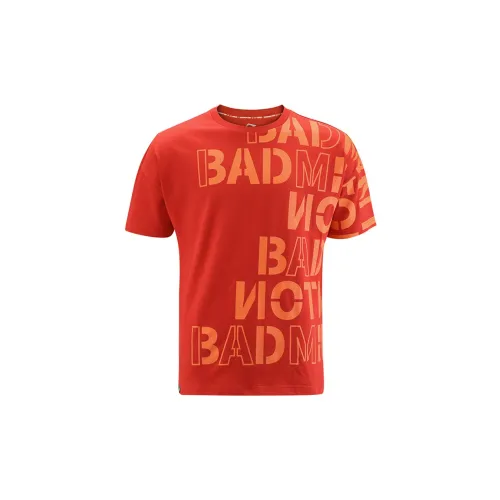 LINING Badminton Series T-Shirts Men Fiery Red