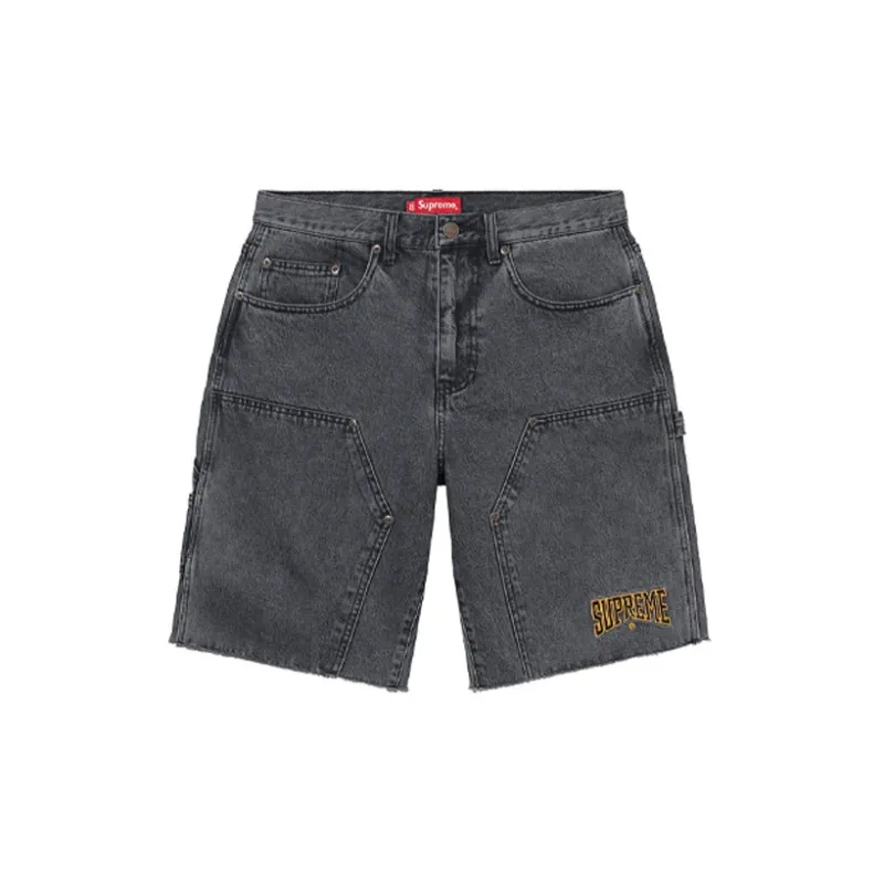 Supreme Cutoff Double Knee Denim Painter Short-7