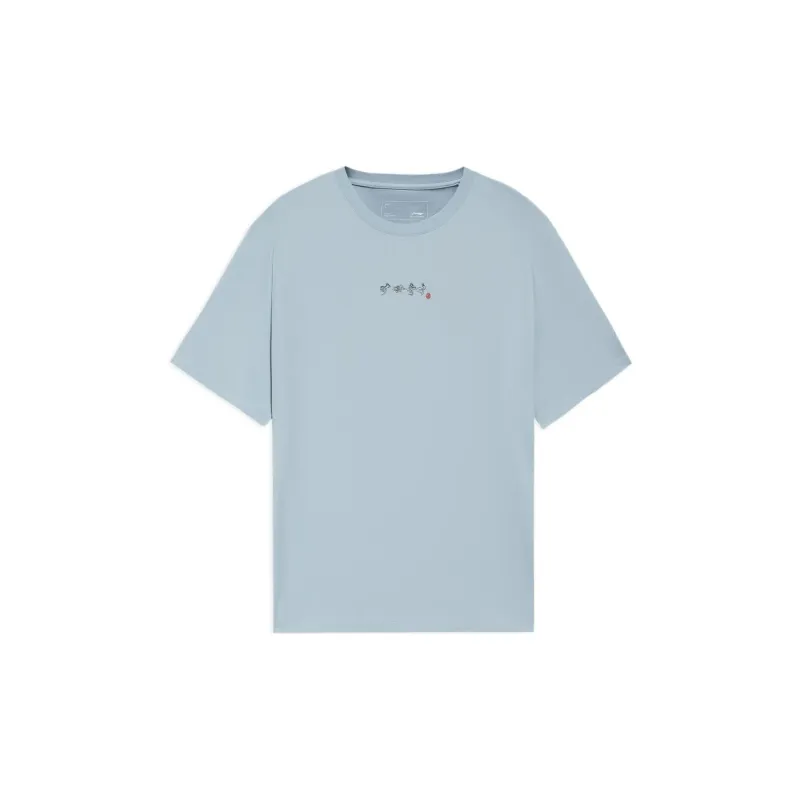 LiNing Sports Life Collection T Shirt Men's Blue-1