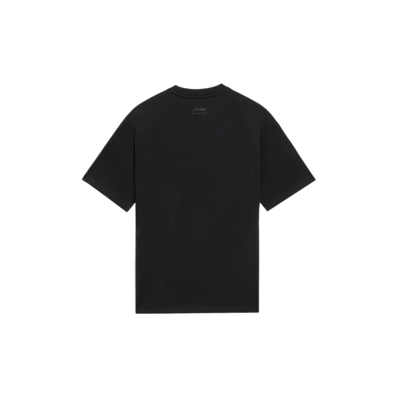 LiNing Basketball Collection T Shirt Unisex Black-1