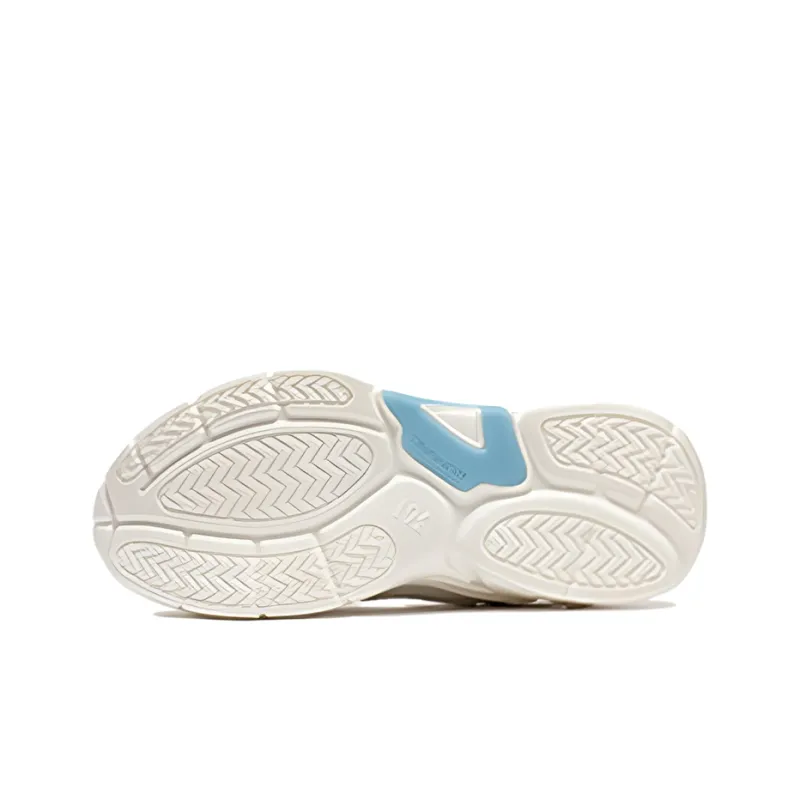 361° Shock Absorbing, Non Slip, Wear Resistant, Breathable And Lightweight Low Top Running Shoes Women's Feather White-3