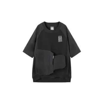 NORVINCY Comfortable And Breathable Sweat-Wicking 100% Cotton Elbow-Length Sleeved T-Shirt Men's