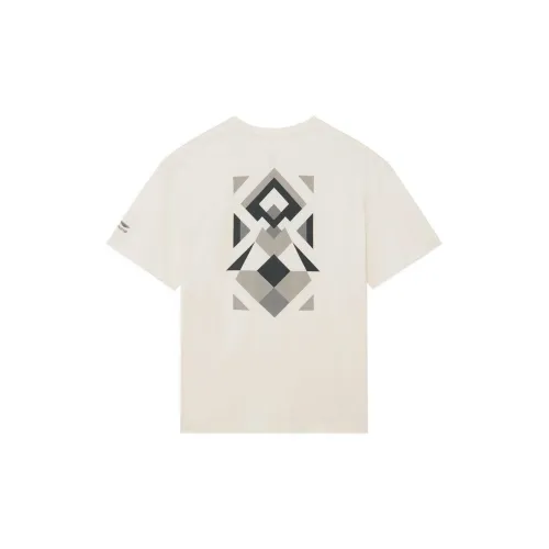 LiNing China Li Ning T-Shirts Unisex Off White