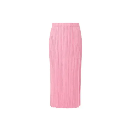 PLEATS PLEASE ISSEY MIYAKE Casual Long Skirts Women's Pink