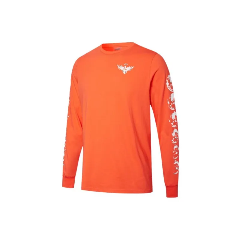 PUMA Bias Cut T-Shirts Men Orange-1