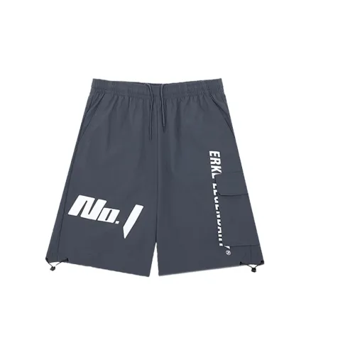 Erke Casual Shorts Men Asphalt Gray