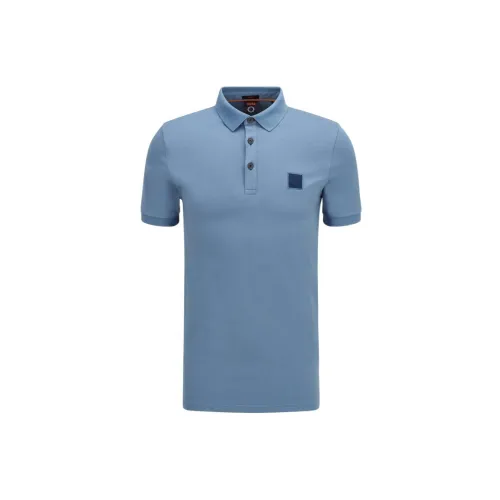 HUGO BOSS Polo Shirts Men Blue