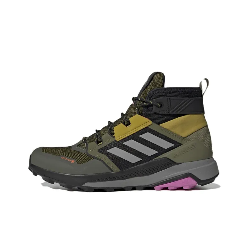 Adidas Terrex Trailmaker Outdoor Shoes Men High-Top Olive Green-0