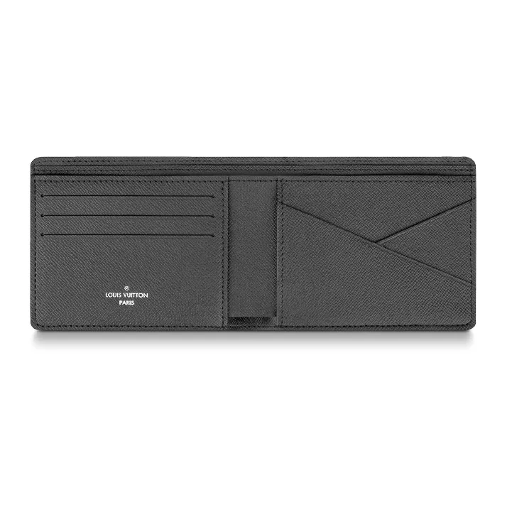 LOUIS VUITTON Multiple Canvas Coated Card Holder, Wallet Regular Men's Gray Ink-3