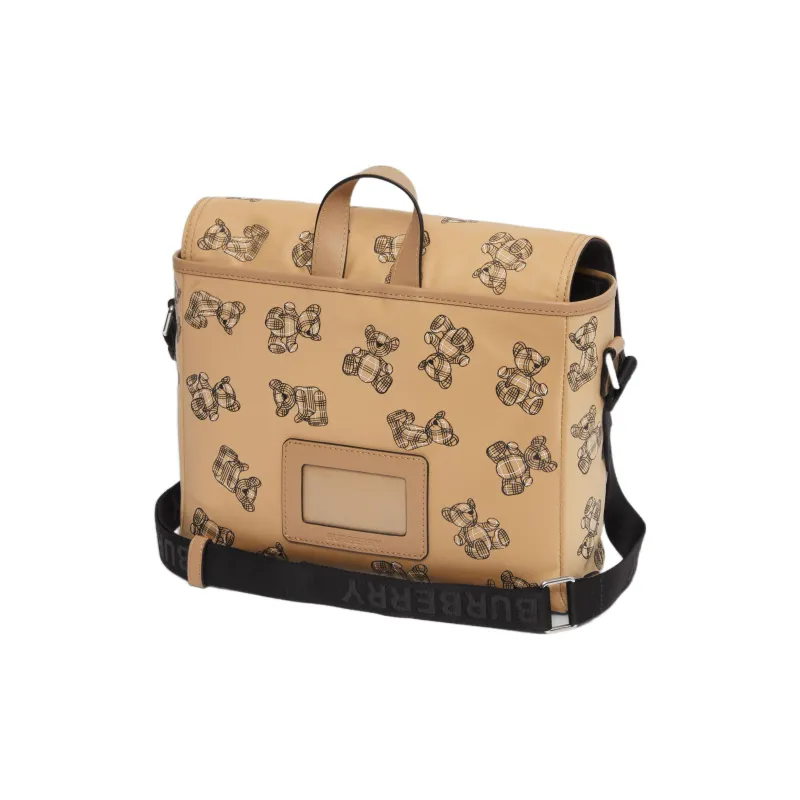 Burberry Sustainable Nylon Yarn Messenger Bag, Shoulder Bag, Crossbody Bag, Handbag Regular Kids' Archive Beige-2