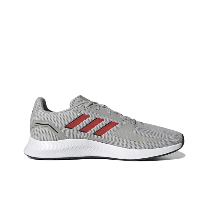 Adidas Runfalcon 2.0 Breathable And Wear-resistant Low-Top Running Shoes Men's Gray Red-1