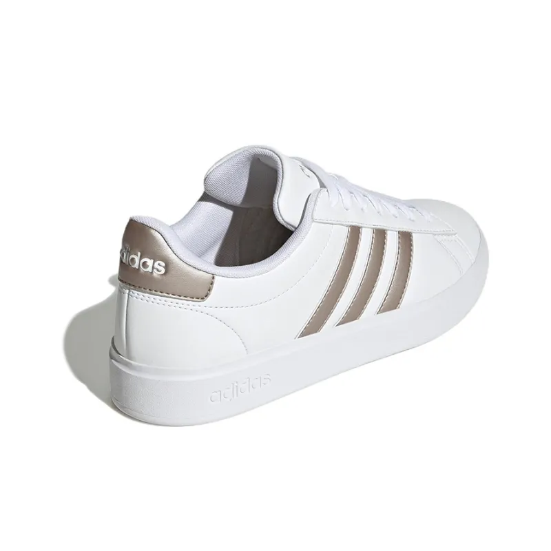 Adidas Grand Court Cloud White Platinum Metallic Women's-3
