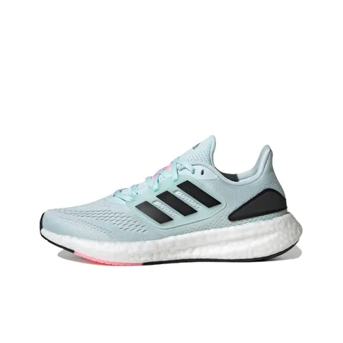 Adidas Pureboost 22 Running Shoes Women's Low-Top Light Mint Green