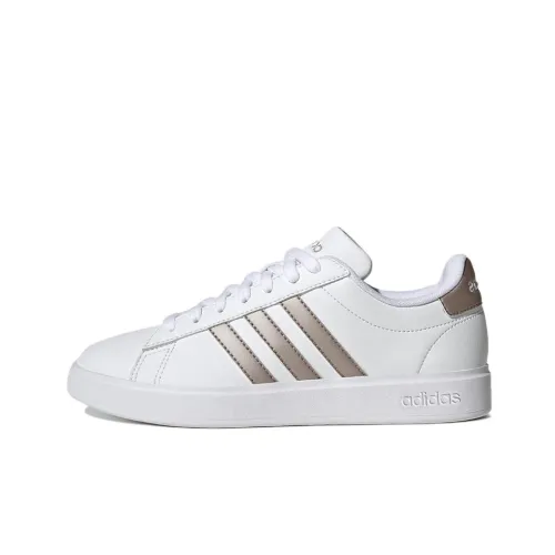 Adidas Women's Grand Court Cloudfoam 'White Platinum Metallic'