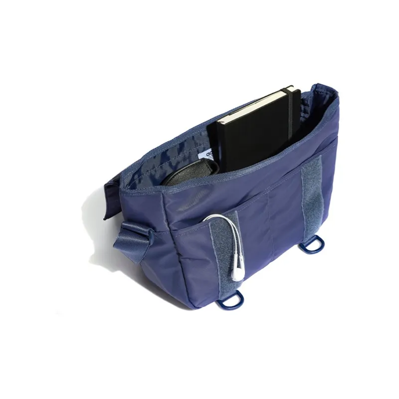 Adidas Originals Recycled Nylon Shoulder Bag, Crossbody Bag Unisex Marine Blue-3