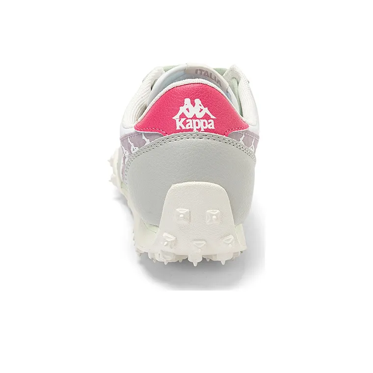Kappa Low-Top Running Shoes Women's White Cool Gray Red-4
