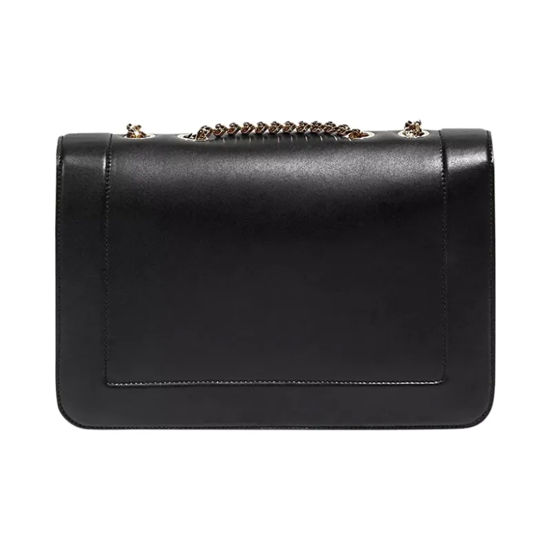 FERRAGAMO Cow Leather Shoulder Bag, Crossbody Bag Regular Women's Black-2