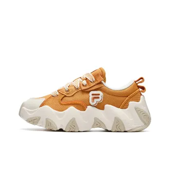 FILA FUSION Starfish Canvas Shoes 'Orange White' Women's