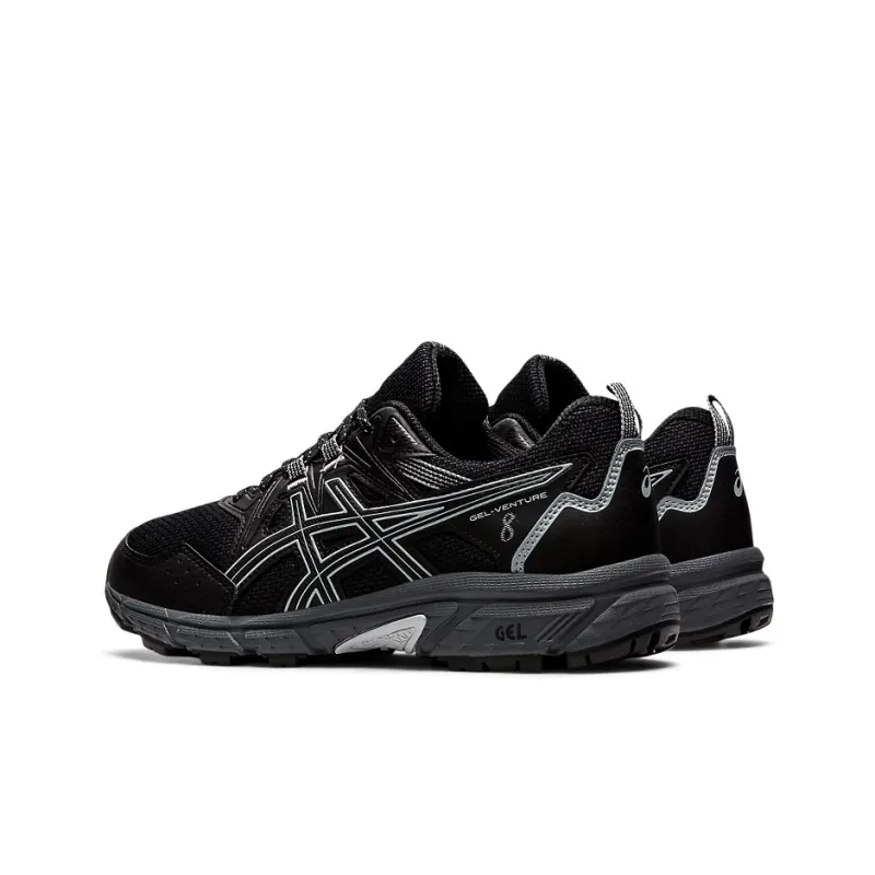 Asics Gel-Venture 8 Wear-Resistant Low-Top Running Shoes Women's Black White-3