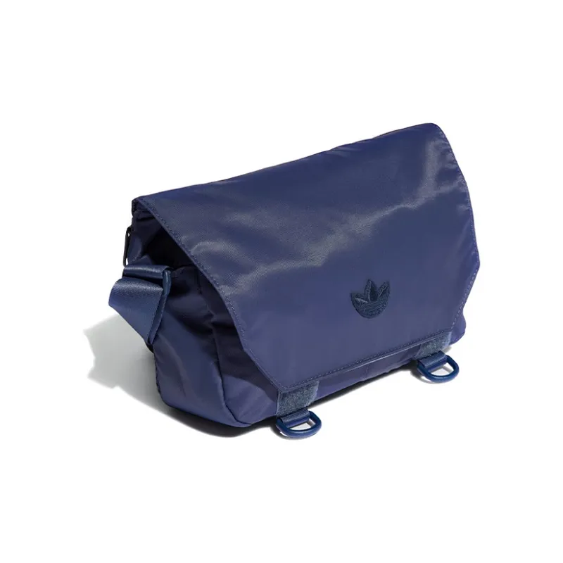 Adidas Originals Recycled Nylon Shoulder Bag, Crossbody Bag Unisex Marine Blue-2