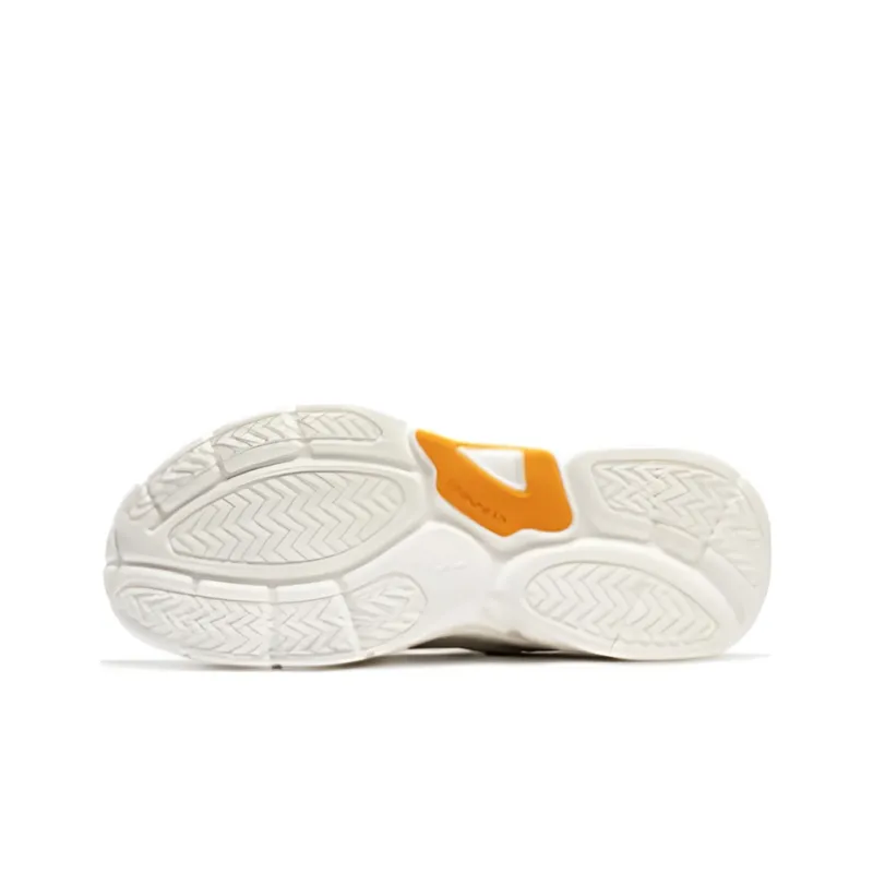 361° Overhill Breathable Lightweight Cushioning Low Top Running Shoes Men's White Blue Mesh-3