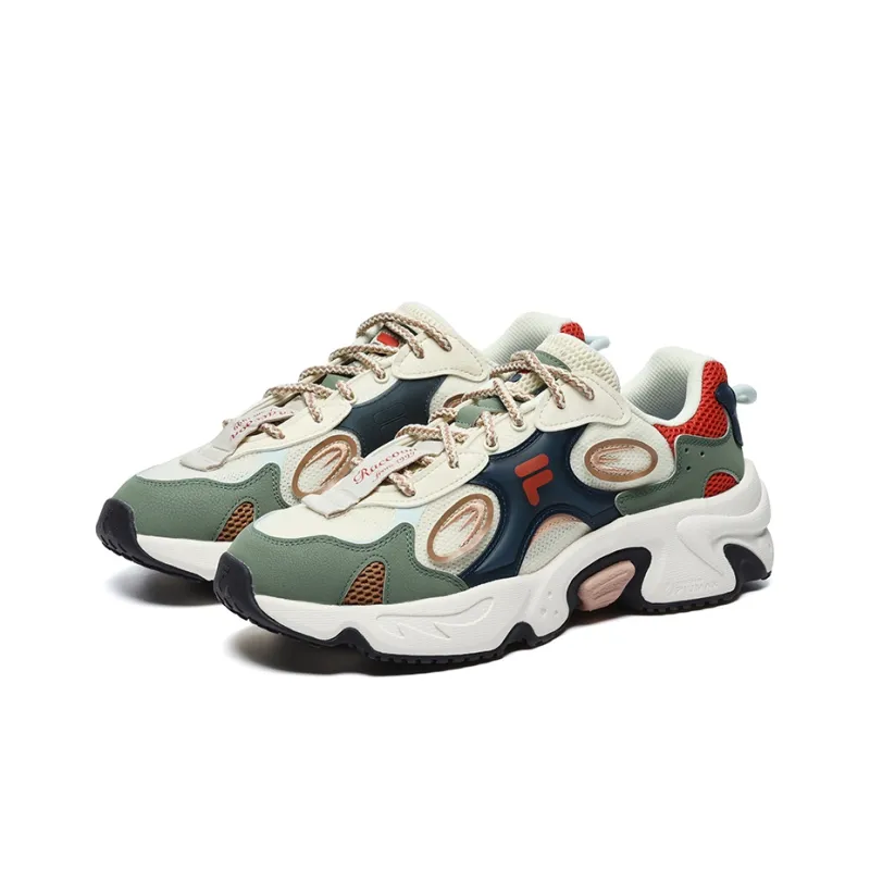 FILA FUSION Raccoon Sneakers 'White Green Red'-1