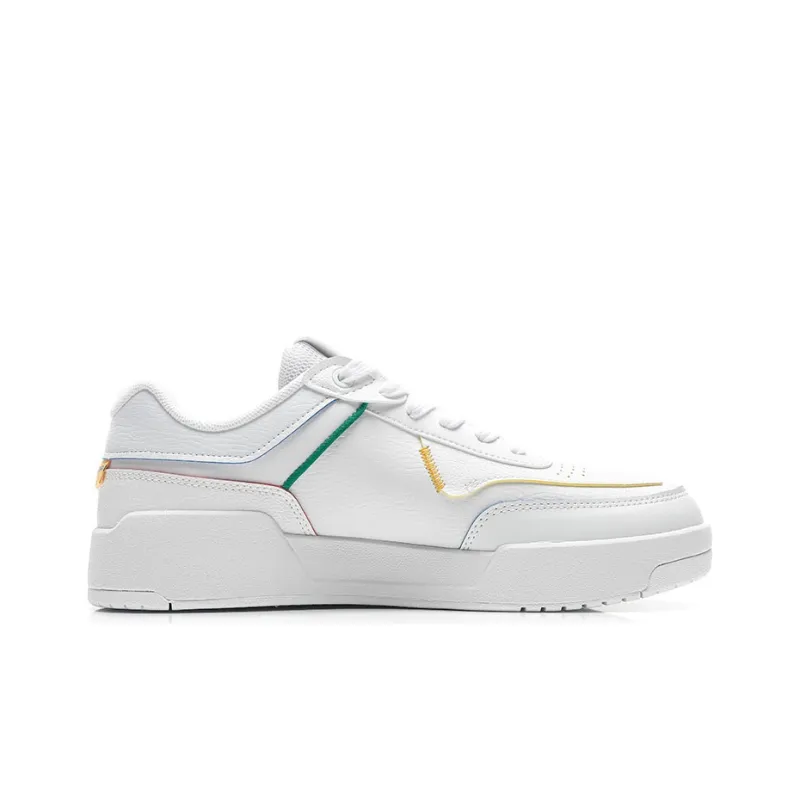 Anta Anti-Slip Wear-Resistant Low-Top Skateboard Shoes Men's White Yellow-1