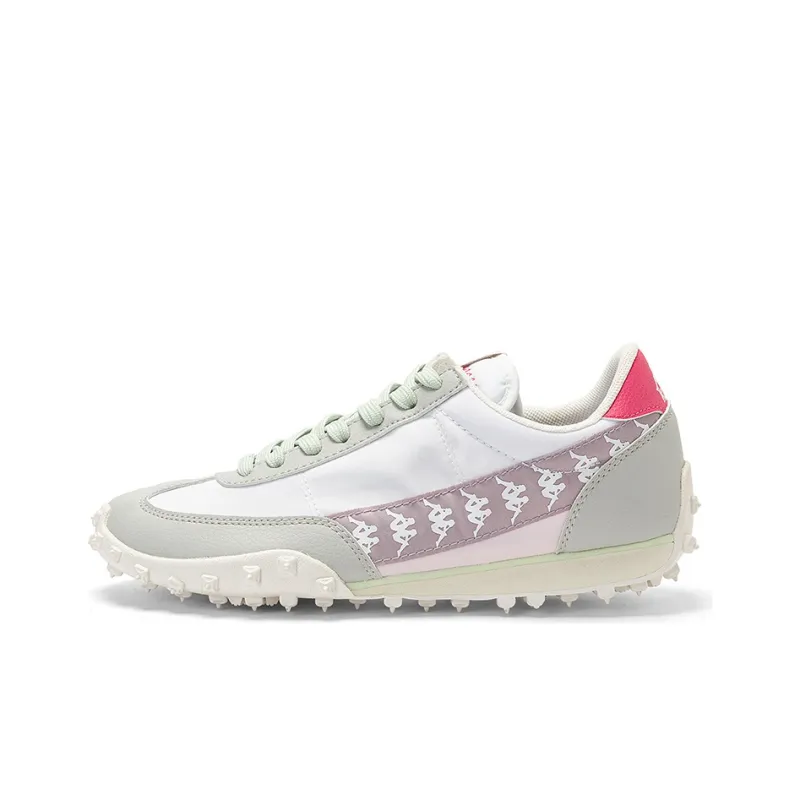 Kappa Low-Top Running Shoes Women's White Cool Gray Red-0