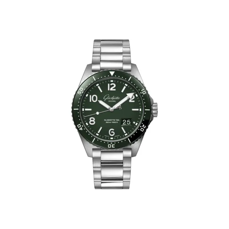 GLASHUTTE ORIGINAL SPEZIALIST Collection Mechanical Movement Men's Watch 43.2mm Green Dial 1 36 13 07 83 70-0