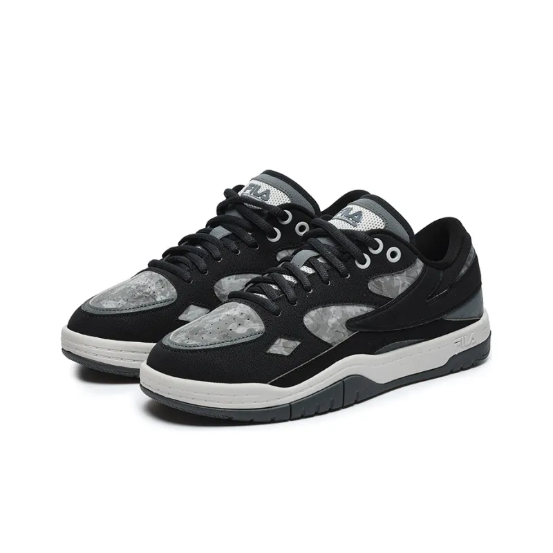White Mountaineering x FILA FUSION T88 Anti Slip Wear Resistant Low Top Skateboard Shoes Men's Contour Gray-1