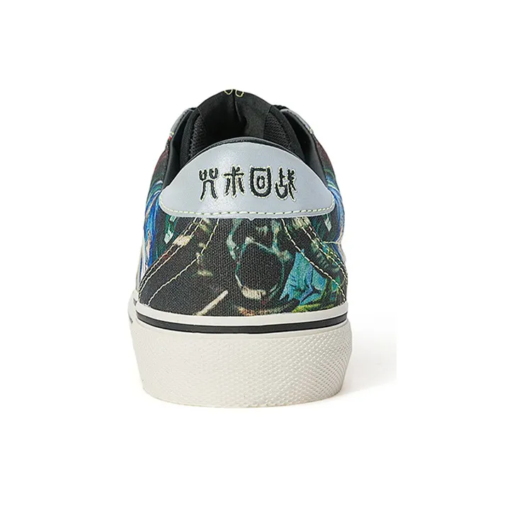 ZHOUSHUHUIZHAN x Kappa Low Top Skateboard Shoes Unisex Black Contour Gray-4