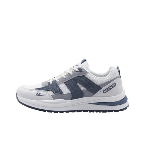 Warrior Durable Lightweight And Breathable Low Top Casual Shoes Unisex Beige Blue