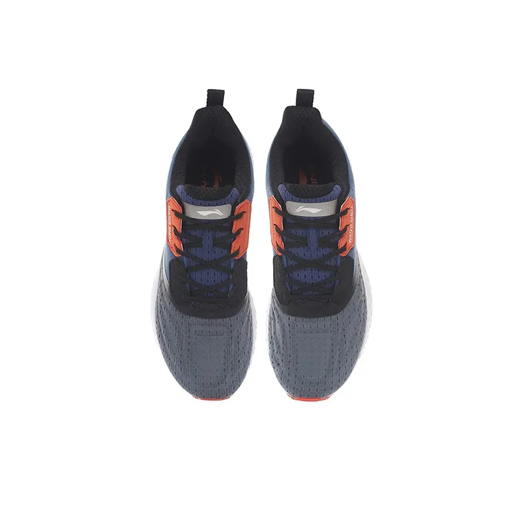 LiNing Low Top Running Shoes Men's Gray Blue Black-3