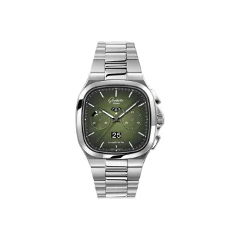 GLASHUTTE ORIGINAL VINTAGE Automatic Mechanical Movement Men's Watches Watch 40mm Green Dial 1 37 02 09 02 70
