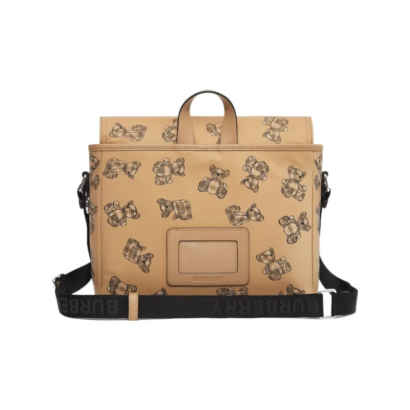 Burberry Sustainable Nylon Yarn Messenger Bag, Shoulder Bag, Crossbody Bag, Handbag Regular Kids' Archive Beige-3