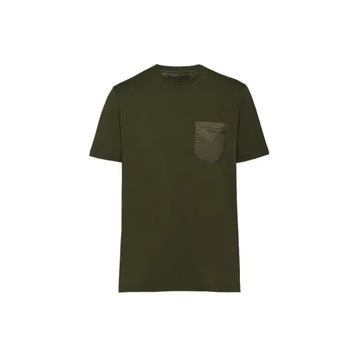 PRADA T-Shirts Men Army Green