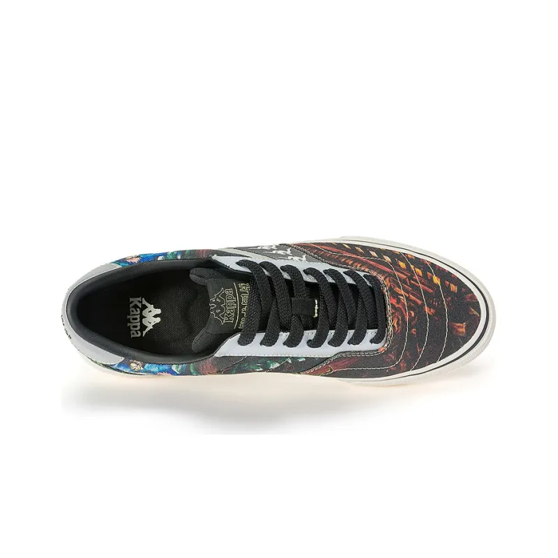 ZHOUSHUHUIZHAN x Kappa Low Top Skateboard Shoes Unisex Black Contour Gray-5