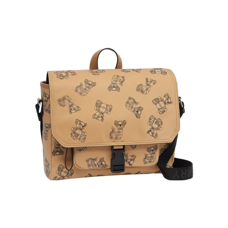 Burberry Sustainable Nylon Yarn Messenger Bag, Shoulder Bag, Crossbody Bag, Handbag Regular Kids' Archive Beige-1