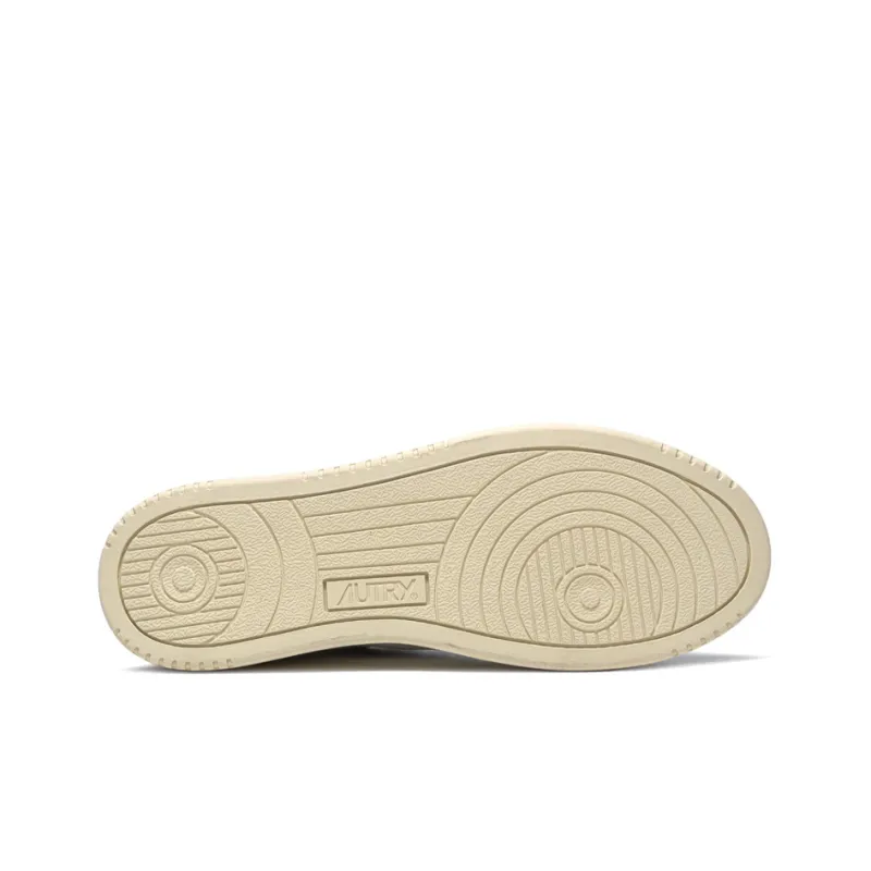 AUTRY Medalist Leather Low White Green Women's-3