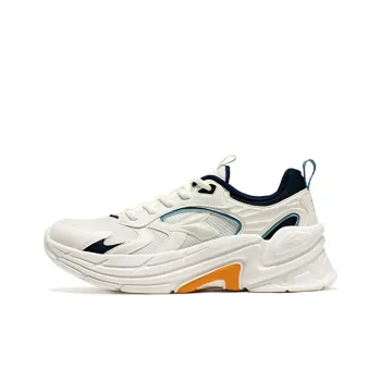 361° Overhill Breathable Lightweight Cushioning Low Top Running Shoes Men's White Blue Mesh