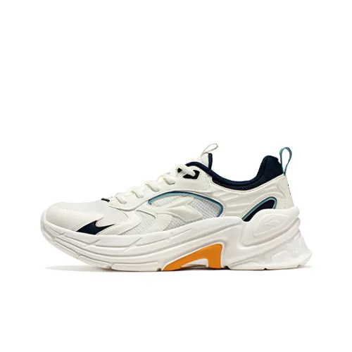 361° Overhill Running Shoes Men Low-Top Feather White/Ink Blue