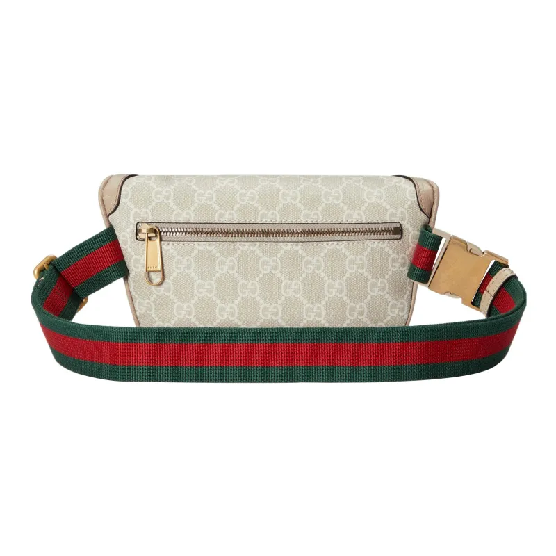 GUCCI Canvas Canvas Bag Fanny Pack Sling Bag Unisex Beige-1