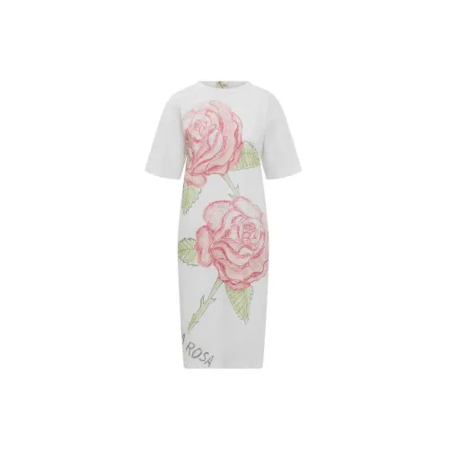 MARNI Short-Sleeved Dresses Women's White