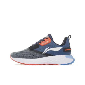 LiNing Low Top Running Shoes Men's Gray Blue Black