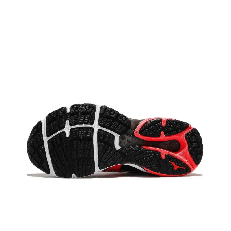 Mizuno Wave Prodigy Low Tops Wear resistant Black Red White-4