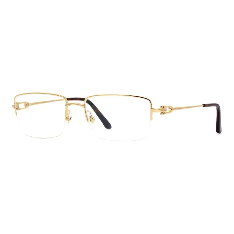 Cartier Eyeglass Frames Unisex Gold-0